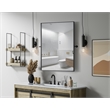 Elegant Kitchen And Bath Amoura 40X30 Pivot Mirror in Black