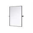 Elegant Kitchen And Bath Amoura 40X30 Pivot Mirror in Black