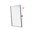 Elegant Kitchen And Bath Amoura 40X30 Pivot Mirror in Black