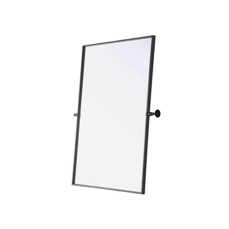 Elegant Kitchen And Bath Amoura 40X30 Pivot Mirror in Black