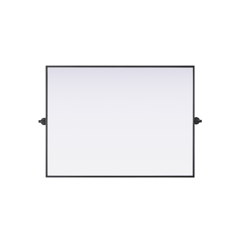 Elegant Kitchen And Bath Amoura 40X30 Pivot Mirror in Black