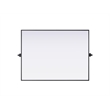 Elegant Kitchen And Bath Amoura 40X30 Pivot Mirror in Black
