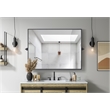 Elegant Kitchen And Bath Amoura 40X30 Pivot Mirror in Black