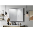 Elegant Kitchen And Bath Amoura 40X30 Pivot Mirror in Black
