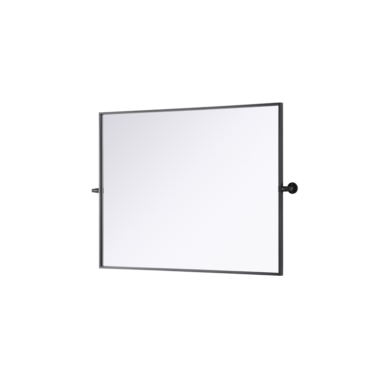 Elegant Kitchen And Bath Amoura 40X30 Pivot Mirror in Black