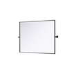Elegant Kitchen And Bath Amoura 40X30 Pivot Mirror in Black
