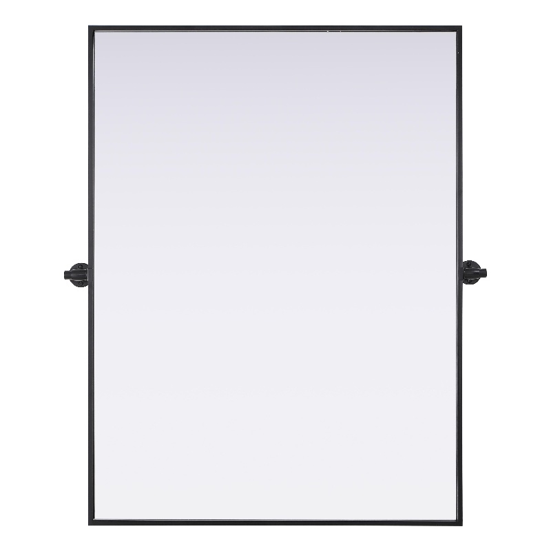 Elegant Kitchen And Bath Amoura 40X30 Pivot Mirror in Black