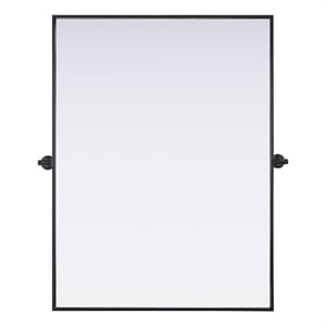 Elegant Kitchen And Bath Amoura 40X30 Pivot Mirror in Black