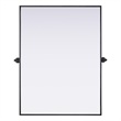 Elegant Kitchen And Bath Amoura 40X30 Pivot Mirror in Black