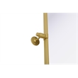 Elegant Kitchen And Bath Amoura 40X30 Pivot Mirror in Brass