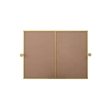 Elegant Kitchen And Bath Amoura 40X30 Pivot Mirror in Brass