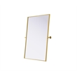 Elegant Kitchen And Bath Amoura 40X30 Pivot Mirror in Brass