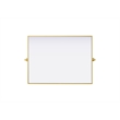 Elegant Kitchen And Bath Amoura 40X30 Pivot Mirror in Brass