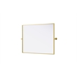 Elegant Kitchen And Bath Amoura 40X30 Pivot Mirror in Brass