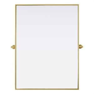 Elegant Kitchen And Bath Amoura 40X30 Pivot Mirror in Brass