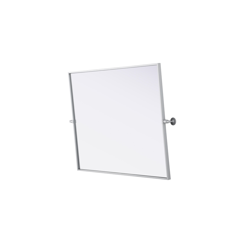 Elegant Kitchen And Bath Amoura 40X30 Pivot Mirror in Silver