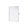 Elegant Kitchen And Bath Amoura 40X30 Pivot Mirror in Silver