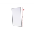 Elegant Kitchen And Bath Amoura 40X30 Pivot Mirror in Silver