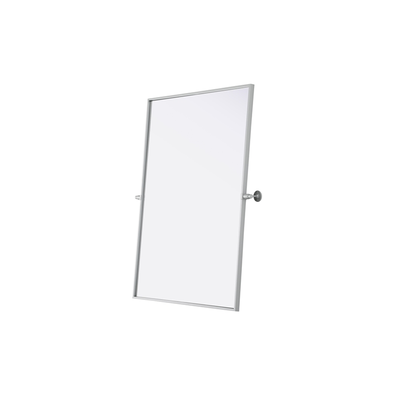 Elegant Kitchen And Bath Amoura 40X30 Pivot Mirror in Silver