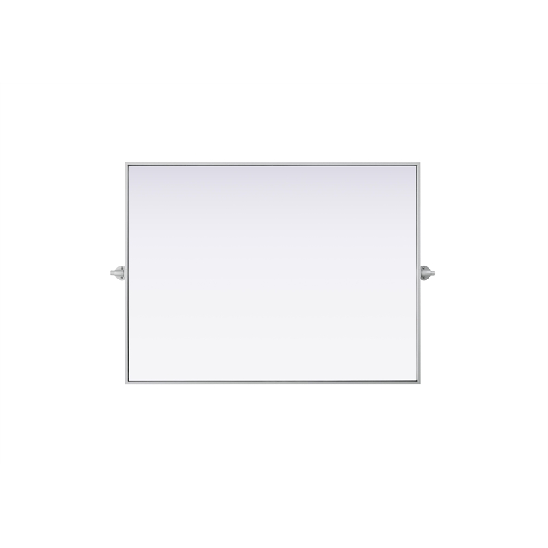 Elegant Kitchen And Bath Amoura 40X30 Pivot Mirror in Silver