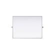 Elegant Kitchen And Bath Amoura 40X30 Pivot Mirror in Silver