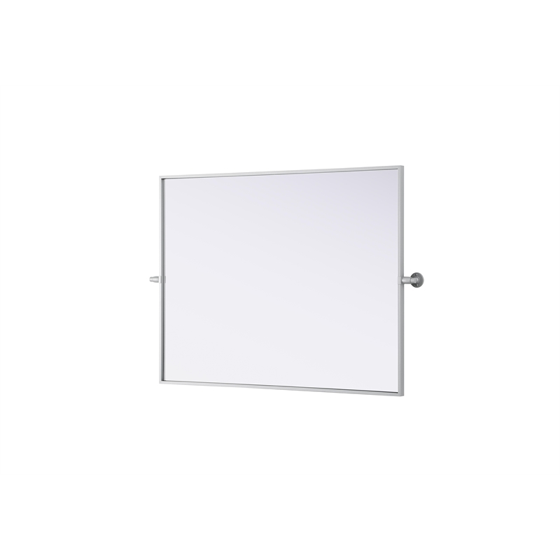 Elegant Kitchen And Bath Amoura 40X30 Pivot Mirror in Silver