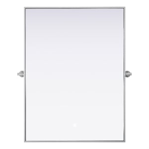 Elegant Kitchen And Bath Amoura 40X30 Pivot Mirror in Silver