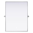 Elegant Kitchen And Bath Amoura 40X30 Pivot Mirror in Silver