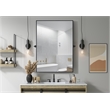 Elegant Kitchen And Bath Amoura 48X30 Pivot Mirror in Black