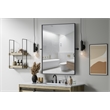 Elegant Kitchen And Bath Amoura 48X30 Pivot Mirror in Black