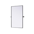 Elegant Kitchen And Bath Amoura 48X30 Pivot Mirror in Black