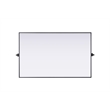 Elegant Kitchen And Bath Amoura 48X30 Pivot Mirror in Black