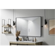 Elegant Kitchen And Bath Amoura 48X30 Pivot Mirror in Black