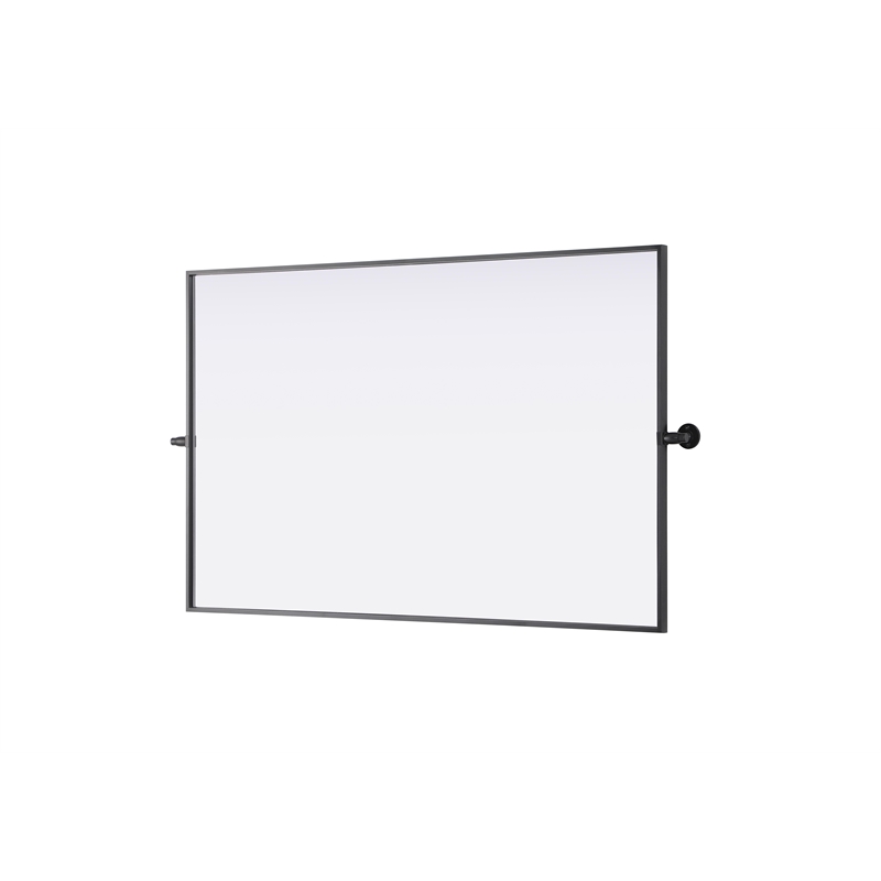 Elegant Kitchen And Bath Amoura 48X30 Pivot Mirror in Black
