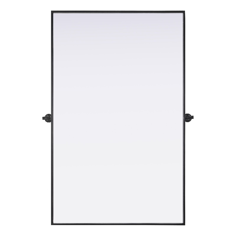 Elegant Kitchen And Bath Amoura 48X30 Pivot Mirror in Black