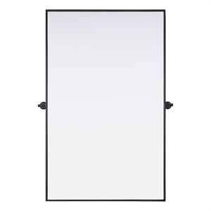 Elegant Kitchen And Bath Amoura 48X30 Pivot Mirror in Black