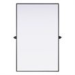 Elegant Kitchen And Bath Amoura 48X30 Pivot Mirror in Black