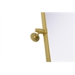 Elegant Kitchen And Bath Amoura 48X30 Pivot Mirror in Brass