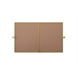 Elegant Kitchen And Bath Amoura 48X30 Pivot Mirror in Brass