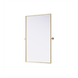 Elegant Kitchen And Bath Amoura 48X30 Pivot Mirror in Brass