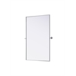 Elegant Kitchen And Bath Amoura 48X30 Pivot Mirror in Silver