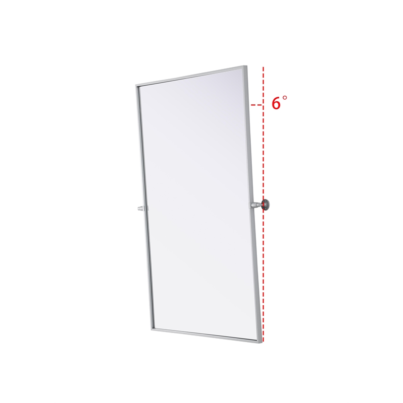 Elegant Kitchen And Bath Amoura 48X30 Pivot Mirror in Silver