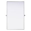 Elegant Kitchen And Bath Amoura 48X30 Pivot Mirror in Silver