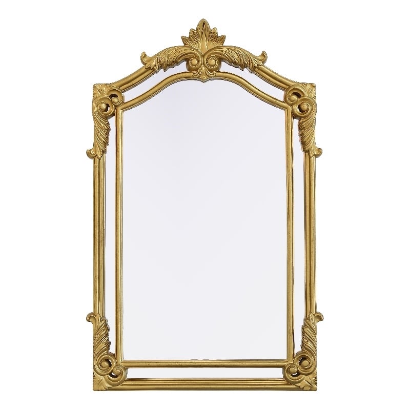Elegant Kitchen And Bath Madeline 28.5X36 Traditional Mirror in Gold Leaf