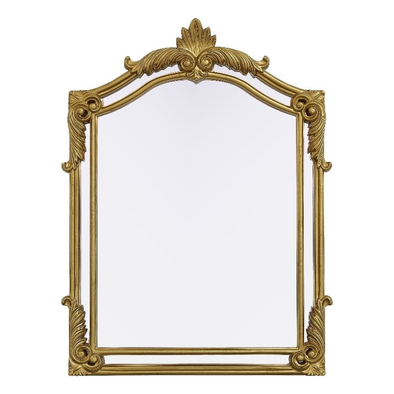 Elegant Kitchen And Bath Madeline 31.5X42 Traditional Mirror in Gold Leaf