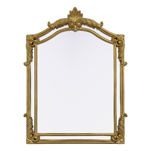 Elegant Kitchen And Bath Madeline 31.5X42 Traditional Mirror in Gold Leaf