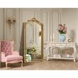 Elegant Kitchen And Bath Madeline 33.5X66 Traditional Mirror in Gold Leaf