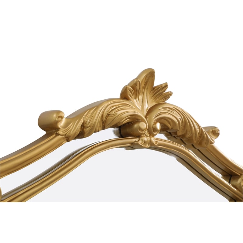 Elegant Kitchen And Bath Madeline 33.5X66 Traditional Mirror in Gold Leaf