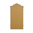 Elegant Kitchen And Bath Madeline 33.5X66 Traditional Mirror in Gold Leaf