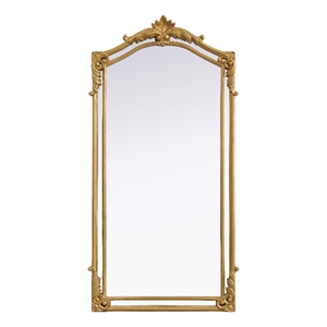 Elegant Kitchen And Bath Madeline 33.5X66 Traditional Mirror in Gold Leaf